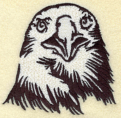 Embroidery Design: American Eagle head front view medium 3.88w X 3.78h