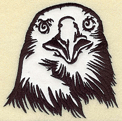 Embroidery Design: American Eagle head front view applique large 4.98w X 4.95h