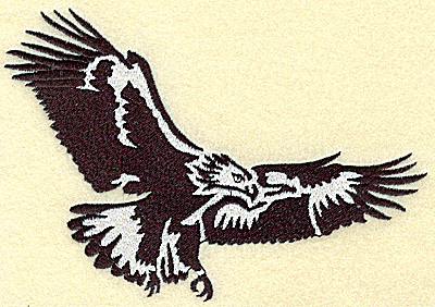 Embroidery Design: American Eagle soaring large 6.40w X 4.50h