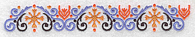 Embroidery Design: Border 1 6.93w X 1.02h