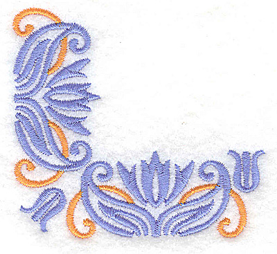 Embroidery Design: Corner 2 3.11w X 2.87h