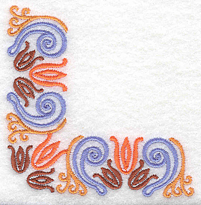 Embroidery Design: Corner 4 3.37w X 3.37h
