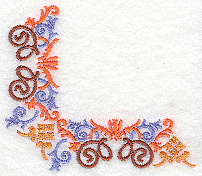 Embroidery Design: Corner 6 3.52w X 3.11h