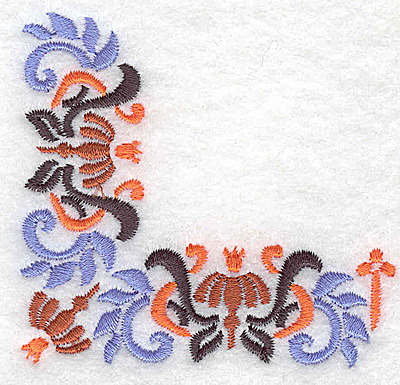 Embroidery Design: Corner 7 3.00w X 2.79h