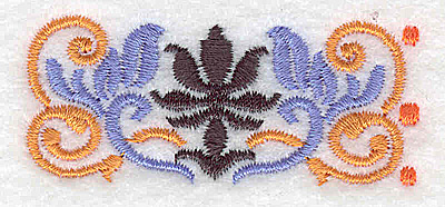 Embroidery Design: Mini border piece 8 2.35w X 1.01h