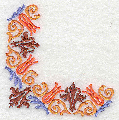 Embroidery Design: Corner 10 3.11w X 3.12h
