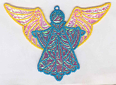 Embroidery Design: Angel 5a Ornament 5.08w X 3.72h