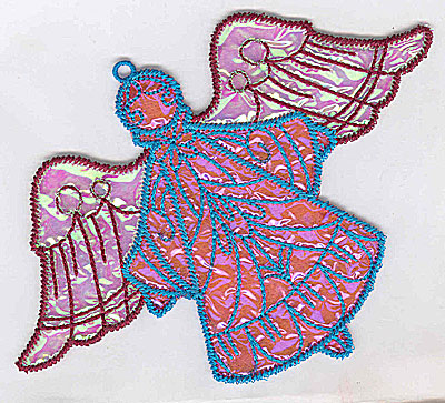 Embroidery Design: Angel 8a Ornament 5.06w X 4.03h