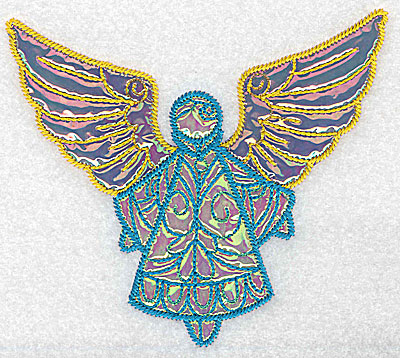 Embroidery Design: Angel 9 three applique fabrics 5.06w X 4.50h