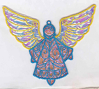 Embroidery Design: Angel 9a Ornament 5.06w X 4.50h