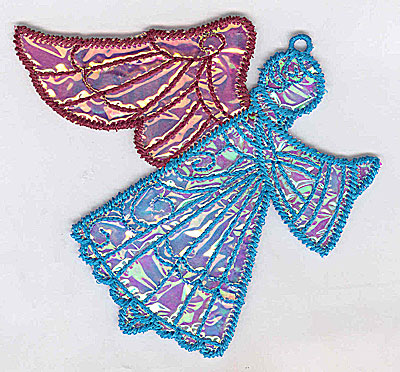 Embroidery Design: Angel 10a Ornament 4.06w X 3.61h