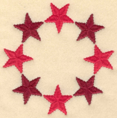Embroidery Design: Circle of stars large6.00w X 6.00h