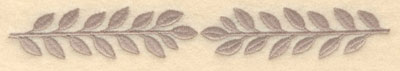 Embroidery Design: Laurel leaves double large7.20w X 1.02h