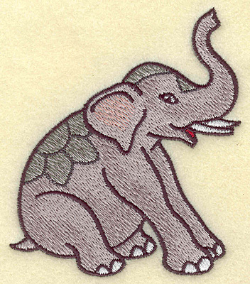 Embroidery Design: Elephant 3.36w X 3.88h