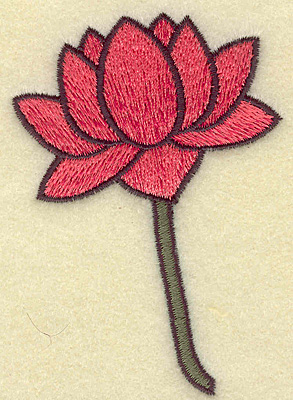 Embroidery Design: Flower 2.46w X 3.53h