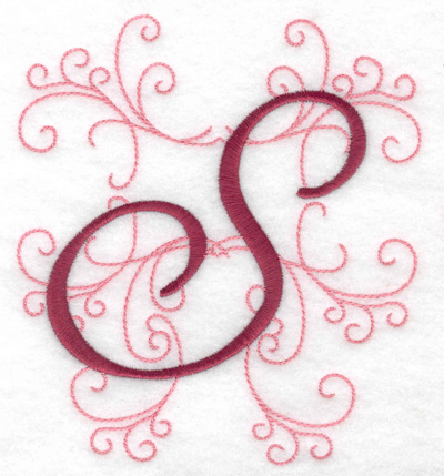 Embroidery Design: S large 4.46w X 4.97h