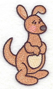 Embroidery Design: Kangaroo  1.98w X 3.50h