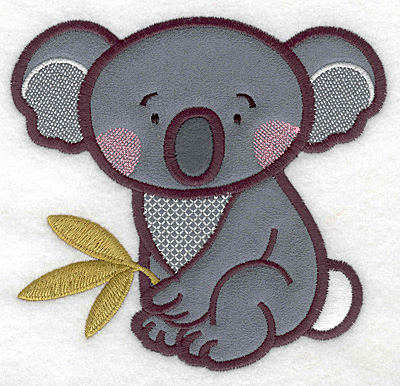 Embroidery Design: Koala triple applique 4.99w x 4.73h