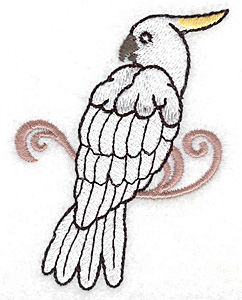Embroidery Design: Cockatoo 2.41w X 3.38h