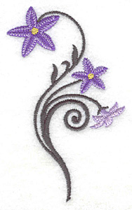 Embroidery Design: Royal Bluebell small 2.36w X 3.84h
