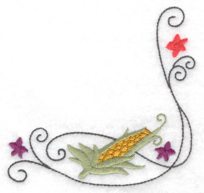 Embroidery Design: Ear of corn 3.87w X 3.87h