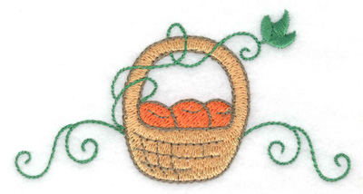 Embroidery Design: Fruit basket  3.83w X 2.00h