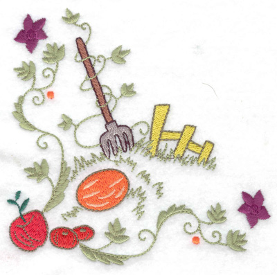 Embroidery Design: Fall harvest 4.97w X 4.79h
