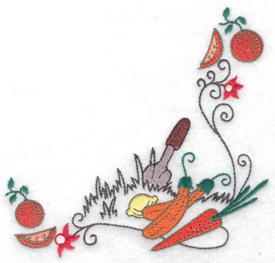 Embroidery Design: Harvest corner 4.94w X 4.74h