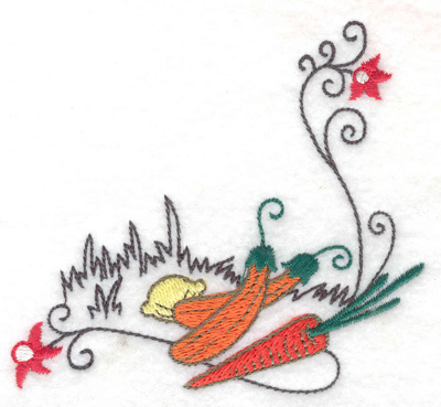 Embroidery Design: Harvest corner small 3.87w X 3.74h