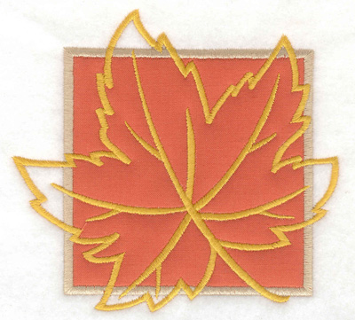 Embroidery Design: Maple leaf applique large 4.86w X 4.57h
