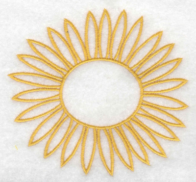 Embroidery Design: Sunflower 3.89w X 3.59h