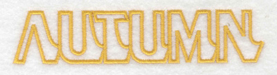 Embroidery Design: Autumn text large 4.99w X 1.07h