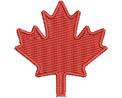 Embroidery Design: Canadian Leaf 1.48w X 1.53h