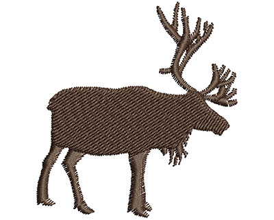 Embroidery Design: Moose  2.09w X 2.25h