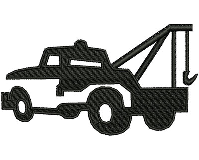 Embroidery Design: Tow Truck  3.98w X 2.26h