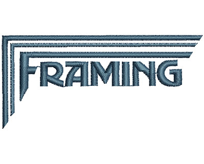 Embroidery Design: Framing  3.25w X 1.51h