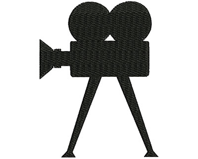 Embroidery Design: Vintage Video Camera 2.43w X 3.19h