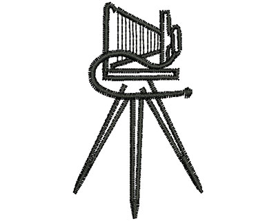 Embroidery Design: Vintage Stand Up Camera 1.12w x 1.87h
