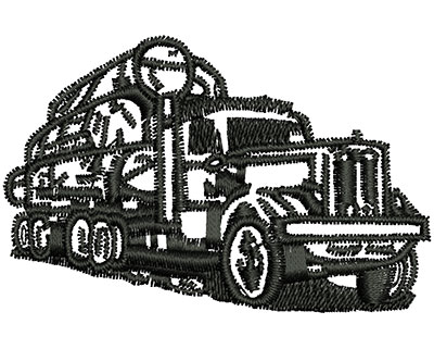 Embroidery Design: Log Truck 2.48w X 1.60h