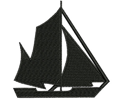 Embroidery Design: Sail Boat 3.18w X 3.21h