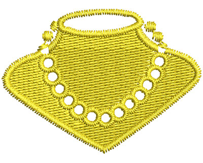 Embroidery Design: Pearl Necklace 1.80w X 1.30h
