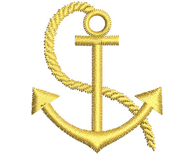 Embroidery Design: Anchor 1.32w X 1.54h