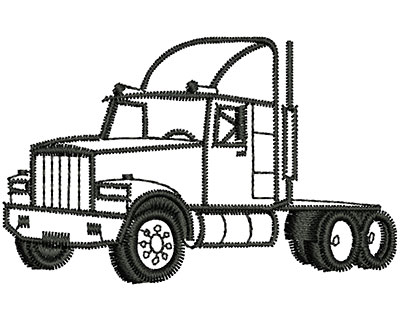 Embroidery Design: Truck Cabin 2.33w X 1.46h