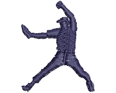 Embroidery Design: Baseball Catcher 1.29w X 1.61h
