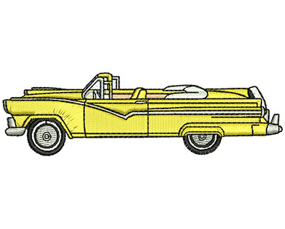 Embroidery Design: Vintage Car 3.84w X 1.14h
