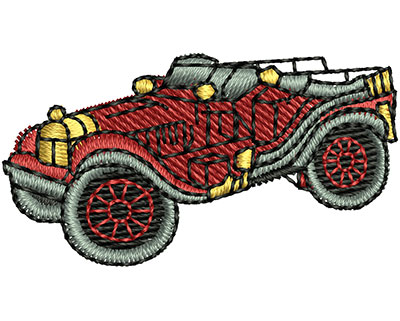 Embroidery Design: Vintage Convertible Car 1.52w X 0.82h