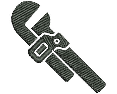 Embroidery Design: Adjustable Wrench 2.19w X 2.13h