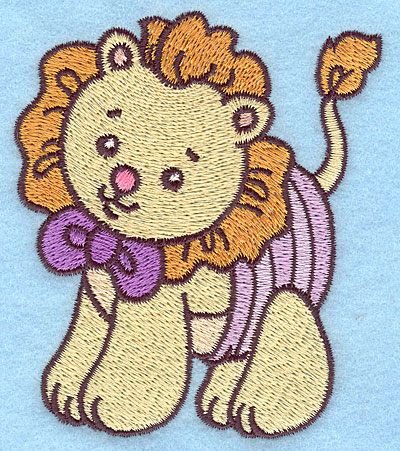 Embroidery Design: Baby Lion  3.18w X 3.69h