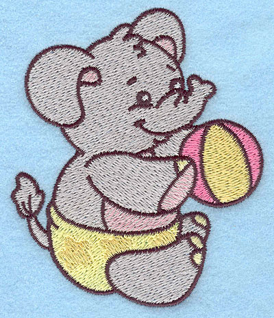 Embroidery Design: Baby Elephant 3.26w X 3.84h