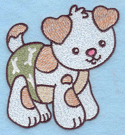 Embroidery Design: Baby Puppy 3.08w X 3.53h
